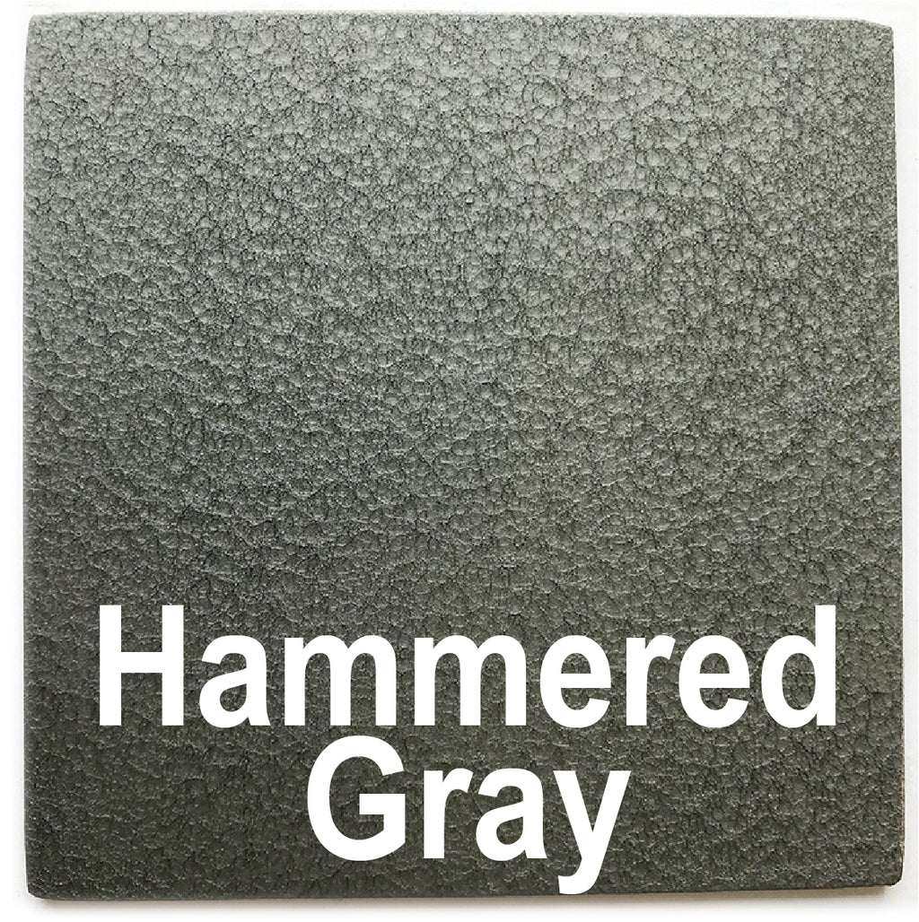 Hammered Gray sample piece - 3" x 3" Metal Art Color Swatch - Handmade in the USA - FREE SHIPPING