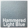 Hammered Light Blue piece - 3" x 3" Metal Art Color Swatch - Handmade in the USA - FREE SHIPPING