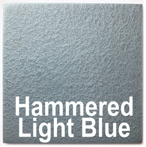 Hammered Light Blue piece - 3" x 3" Metal Art Color Swatch - Handmade in the USA - FREE SHIPPING