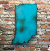Indiana - Metal Wall Art Home Decor - Handmade in the USA - Choose 11", 17" or 23" Tall - Choose your Patina Color! Choose any State - Free Ship