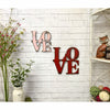 LOVE sign - Metal Wall Art Home Decor - Handmade in the USA - Choose 9", 11",  or 17" tall - Choose your Patina Color - Free Ship