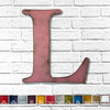 Letter L - Metal Wall Art Home Decor - Made in the USA - Choose 10", 12" or 16" Tall - Choose your Patina Color! Choose any letter - Free Ship