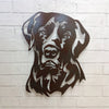 Labrador Retriever Bust - Metal Wall Art Home Decor - Handmade in the USA - Choose 11", 17" or 23" Tall - Choose your Patina Color! FREE SHIP