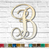 Letter B - Monogram Font - Metal Wall Art Home Decor - Made in USA - Choose 12" or 16" Tall - Choose Patina Color! Choose any letter FREE SHIP