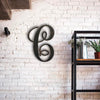 Letter C - Monogram Font - Metal Wall Art Home Decor - Made in USA - Choose 8", 12" or 16" Tall - Choose Patina Color! Choose any letter FREE SHIP