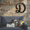 Letter D - Karlie Font - Metal Wall Art Home Decor - Made in USA - Choose 8", 12" or 16" Tall - Choose Patina Color! Choose any letter FREE SHIP