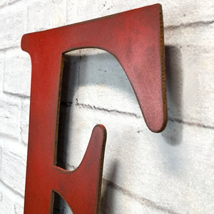 Letter E - Metal Wall Art Home Decor - Made in the USA - Choose 10", 12" or 16" Tall - Choose your Patina Color! Choose any letter - Free Ship