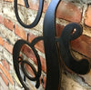 Letter F - Monogram Font - Metal Wall Art Home Decor - Made in USA - 8", 12" or 16" Tall - Choose your Patina Color! Choose any letter FREE SHIP
