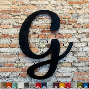 Letter G - Karlie Font - Metal Wall Art Home Decor - Made in USA - Choose 8", 12" or 16" Tall - Choose Patina Color! Choose any letter FREE SHIP