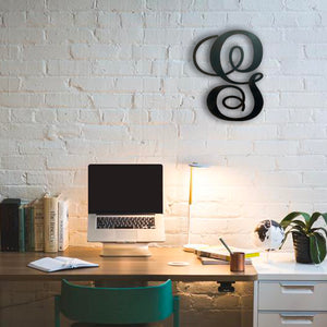 Letter G - Monogram Font - Metal Wall Art Home Decor - Made in USA - Choose 8", 12" or 16" Tall - Choose Patina Color! Choose any letter FREE SHIP