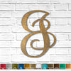 Letter J - Monogram Font - Metal Wall Art Home Decor - Made in USA - 8", 12" or 16" Tall - Choose your Patina Color! Choose any letter FREE SHIP
