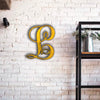 Letter L - Monogram Font - Metal Wall Art Home Decor - Made in USA - Choose 8", 12" or 16" Tall - Choose Patina Color! Choose any letter FREE SHIP