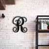 Letter R - Monogram Font - Metal Wall Art Home Decor - Made in USA - 8", 12" or 16" Tall - Choose your Patina Color! Choose any letter FREE SHIP
