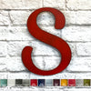 Letter S - Karlie Font - Metal Wall Art Home Decor - Made in USA - Choose 8", 12" or 16" Tall - Choose Patina Color! Choose any letter FREE SHIP
