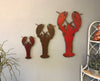 Lobster - Metal Wall Art Home Decor - Handmade in the USA - Choose 11", 17" or 23" Tall - Choose your Patina Color - Free Ship