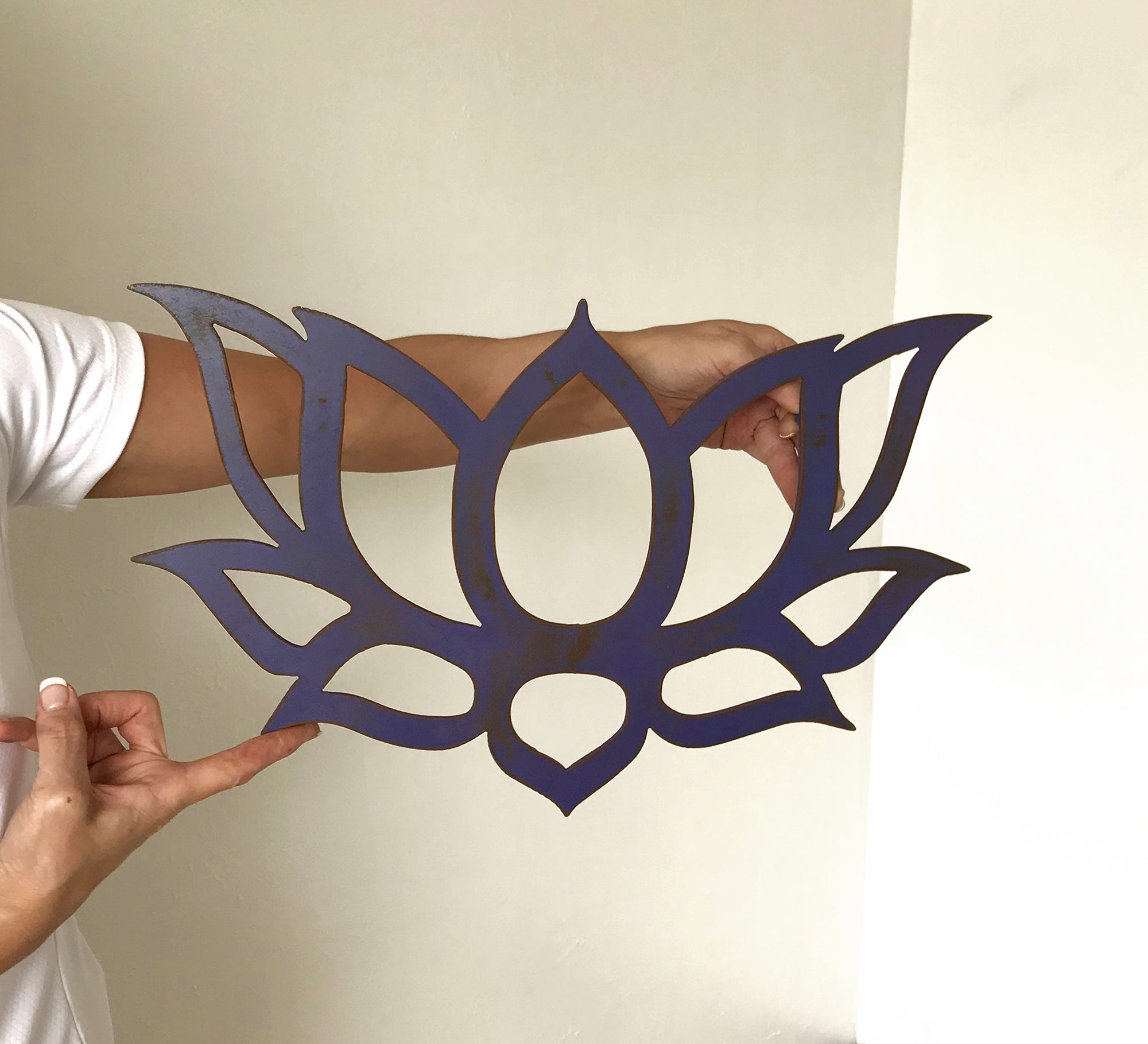 Lotus Flower - Traditional - Metal Wall Art Home Decor - Handmade in t –  Functional Sculpture llc