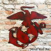 United States Marines symbol metal wall art home decor cutout handmade by Functional Sculpture llc