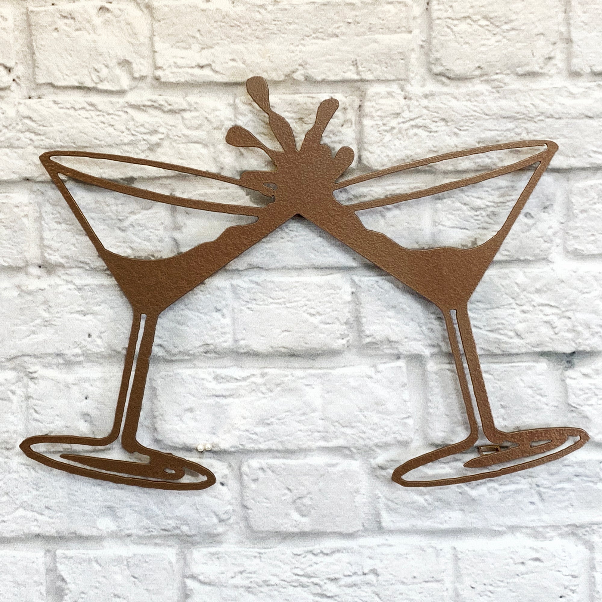 Martini Glasses - Metal Wall Art Home Decor - Handmade in the USA - Ch –  Functional Sculpture llc