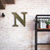 Letter N - Metal Wall Art Home Decor - Made in the USA - Choose 10", 12" or 16" Tall - Choose your Patina Color! Choose any letter - Free Ship