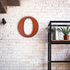 Letter O with KEYHOLE STANDOFFS - Metal Wall Art Home Decor - Made in the USA - Measures 30" tall x 28.8" wide  - Choose your Patina Color! - Free Ship