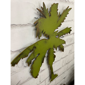 Palm Tree - Metal Wall Art Home Decor - Made in the USA - Choose 17", 23" or 30" Tall - Choose your Patina Color
