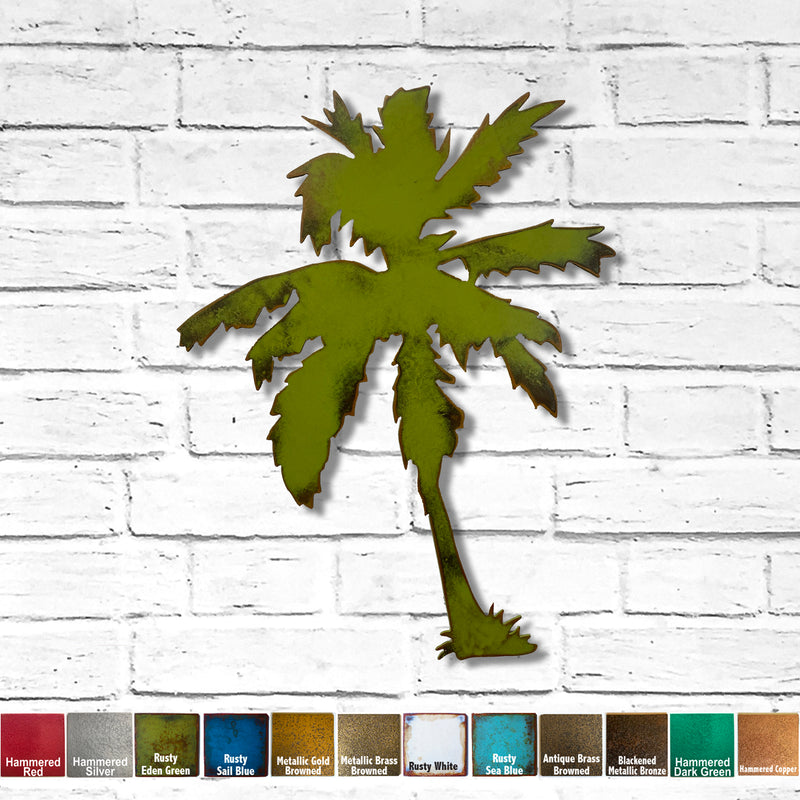 Palm Tree - Metal Wall Art Home Decor - Made in the USA - Choose 17