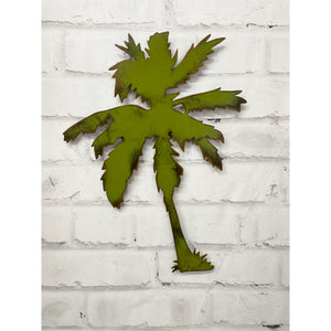Palm Tree - Metal Wall Art Home Decor - Made in the USA - Choose 17", 23" or 30" Tall - Choose your Patina Color