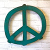 Peace Symbol - Metal Wall Art Home Decor - Handmade in the USA - Choose 7.5", 12",  or 17"  Choose your Patina Color - Free Ship