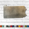 Pennsylvania - Metal Wall Art Home Decor - Made in the USA - Choose 10", 16" or 22" Wide - Choose your Patina Color! Choose any state - FREE SHIP