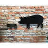 Landrace Pig - Metal Wall Art Home Decor - Handmade in the USA - 36" Wide Choose your Patina Color - Free Ship