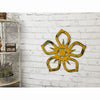 Pinwheel Flower 5 Petals - Metal Wall Art Home Decor - Handmade in the USA - Choose 12", 17" or 23" Wide, Choose a Patina Color - Free Ship