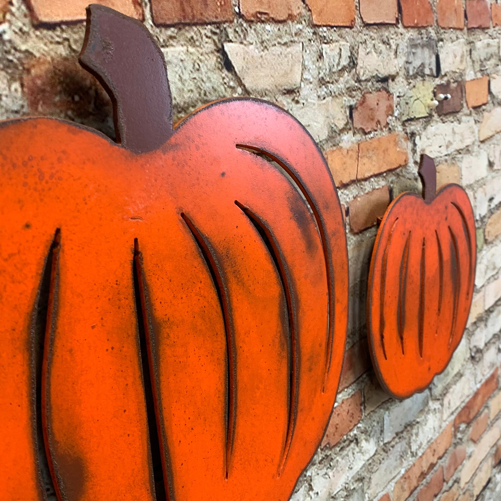 Pumpkin - Metal Wall Art Home Decor - Handmade in the USA - Choose 8", 12" or 17" Wide