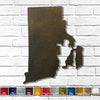 Rhode Island - Metal Wall Art Home Decor - Handmade in the USA - Choose 10", 16" or 22" Tall - Choose your Patina Color! Choose any state - FREE SHIP