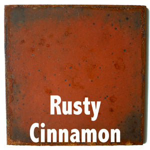 Rusty Cinnamon Sample piece - 3" x 3" Metal Art Color Swatch - Handmade in the USA - FREE SHIPPING
