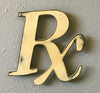 Rx Pharmacy Symbol - Metal Wall Art Home Decor - Handmade in the USA - 30" wide x 27.7" tall, Choose your Patina Color - Free Ship