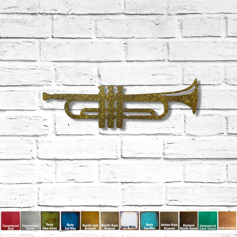 Trumpet - Metal Wall Art Home Decor - Handmade in the USA - Choose 12