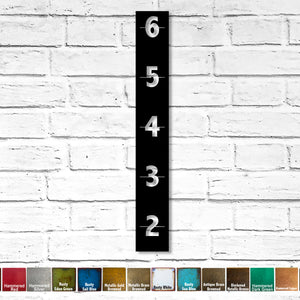 Sturdy Metal Growth Chart - Functional Wall Art - For Growth up to 6'4" - Keepsake - Choose your Patina Color - Free Ship