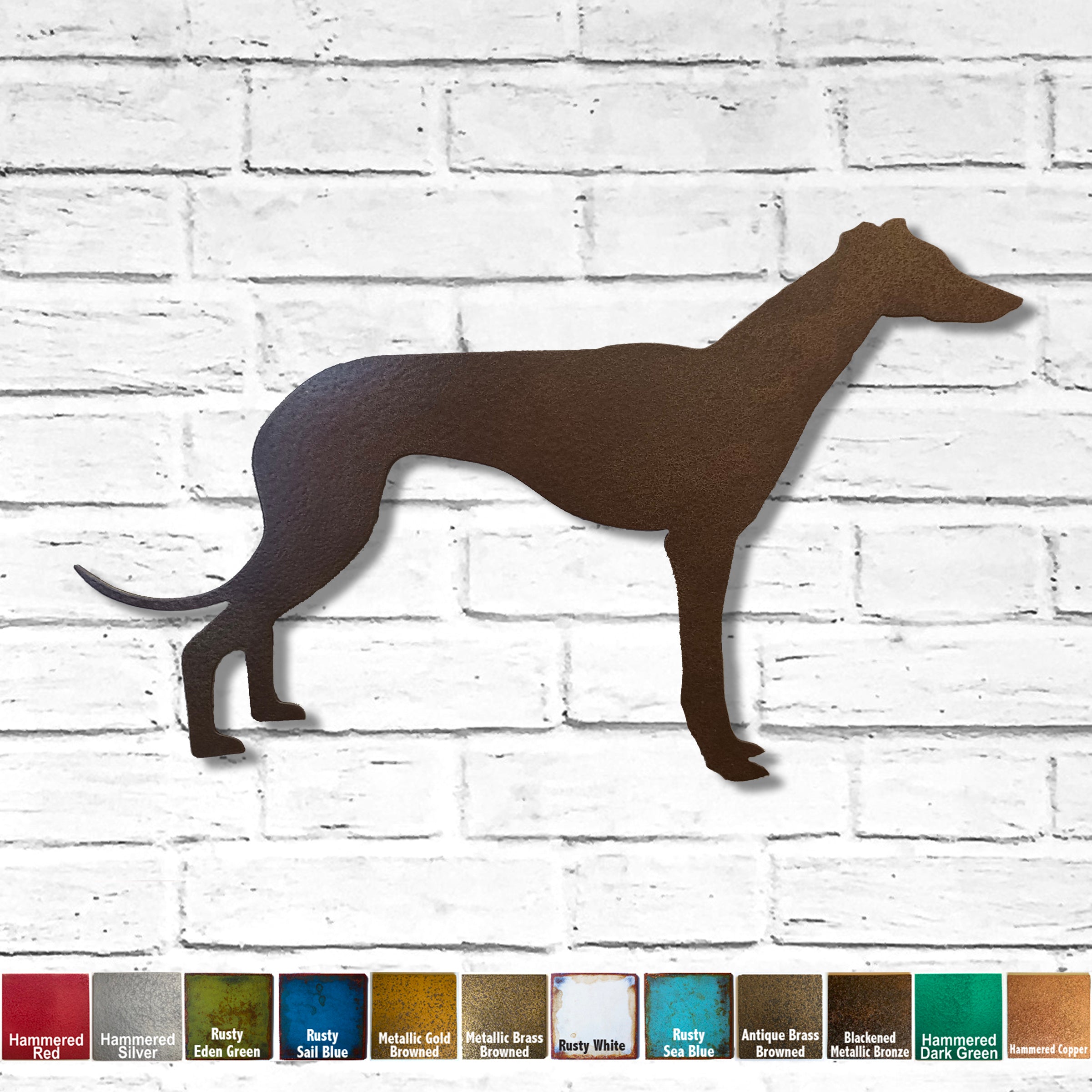 dark red greyhound