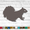 Squirrel - Metal Wall Art Home Decor - Handmade in the USA - Choose 14", 17" or 20" Wide - Choose your Patina Color