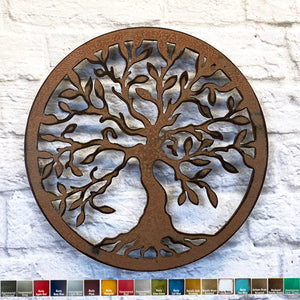 Tree of Life - Metal Wall Art Home Decor - Handmade in the USA - 30", Choose your Patina Color - Free Ship