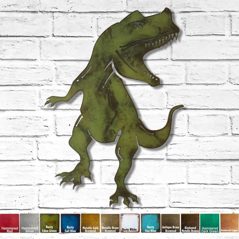 Tyrannosaurus Rex Metal Wall Art - TRex Dinosaur - Home Decor - Handmade in the USA - Choose 17