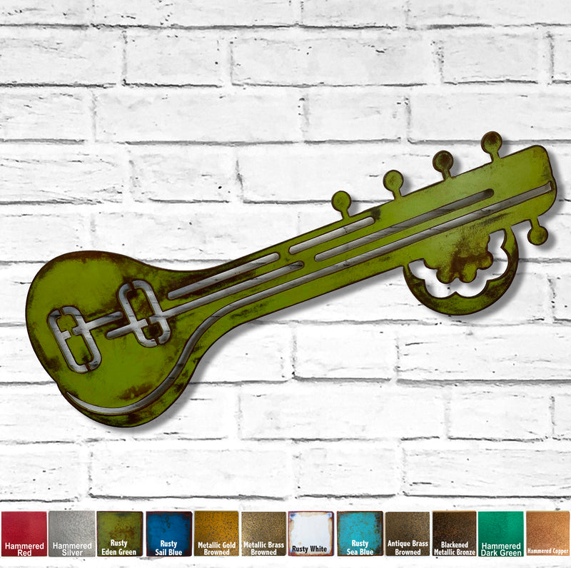 Veena - Metal Wall Art Home Decor - Handmade in the USA - Choose 25" or 30" wide, Choose your Patina Color - Free Ship