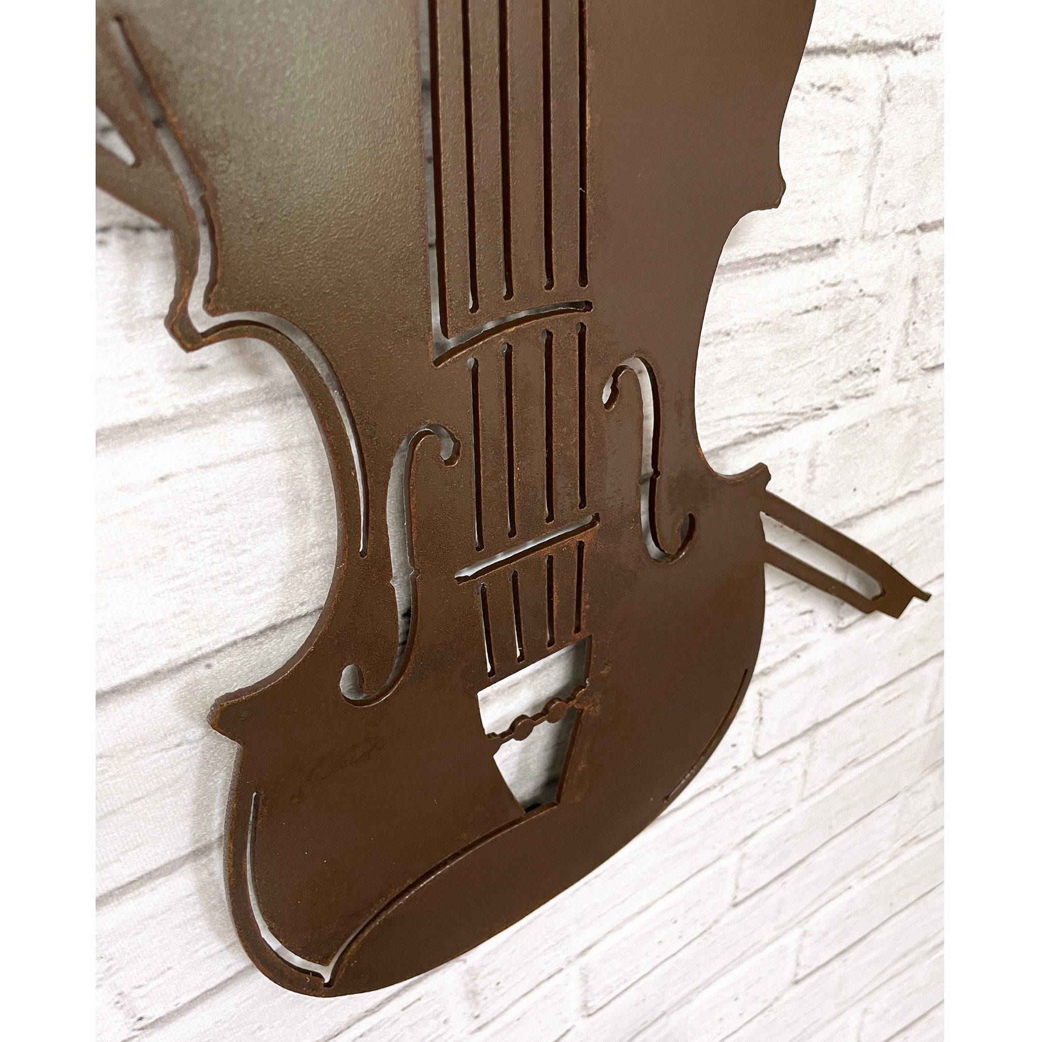 Violin Wall Art Home - Handmade in the USA - Choose 25" Functional Sculpture llc