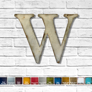 Letter B - Metal Wall Art Home Decor - Made in the USA - Choose 18", 20" or 22" Tall - Choose your Patina Color! Choose any letter - Free Ship