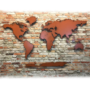 Antarctica - Add on for World Map - Metal Wall Art Home Decor - Handmade in the USA - Choose Size and Color