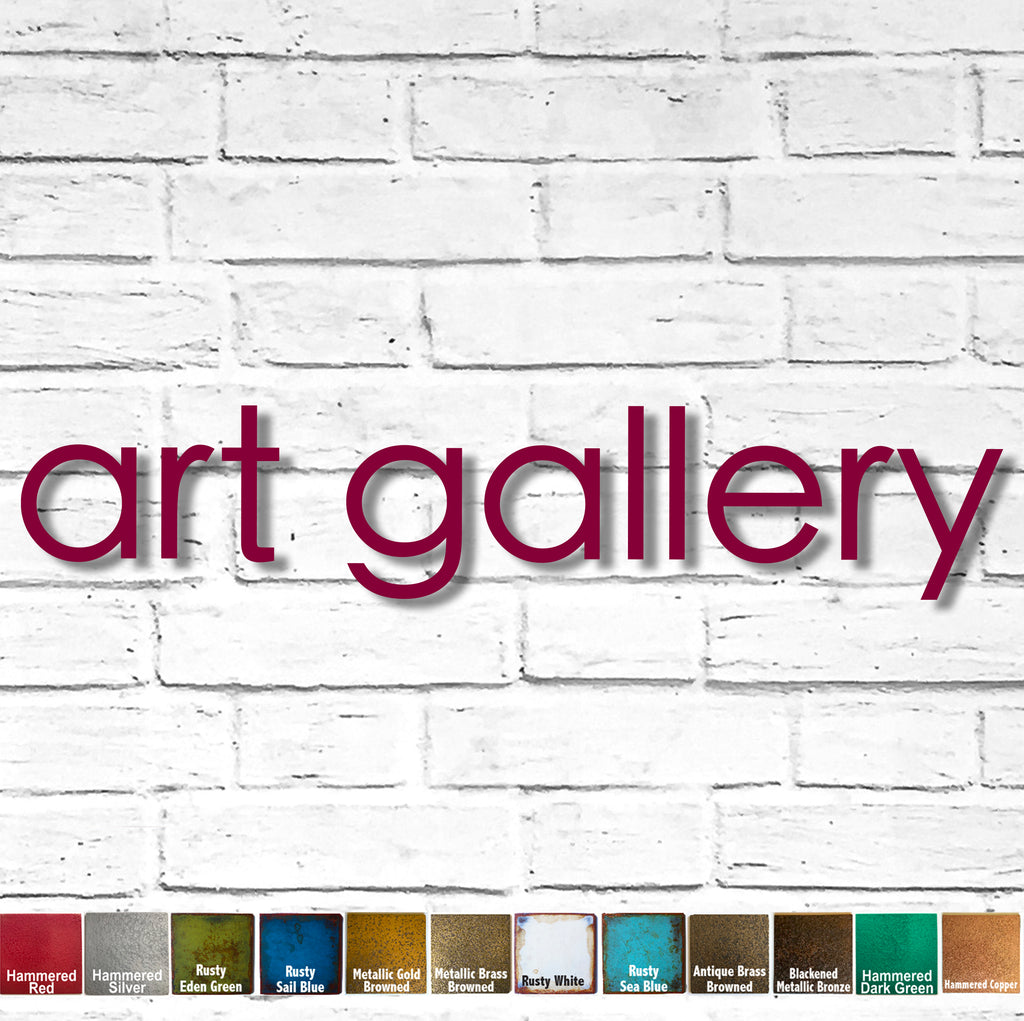 Custom Order - art gallery - Measures 16 feet wide when hung together - Finished in Rusty Magenta