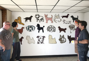 Labrador Retriever - Metal Wall Art Home Decor - Handmade in the USA - Choose 11", 17" or 23" Wide - Choose your Patina Color - Free Ship